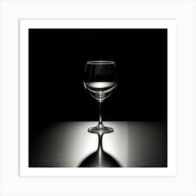 Shadow Of A Wine Glass Art Print