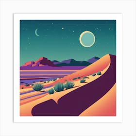 Desert Landscape Art Print