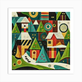 Small mountain village 18 Art Print