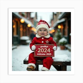 Santa Baby Art Print