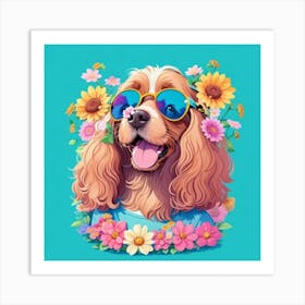 Lucky Cocker Spaniel Art Print