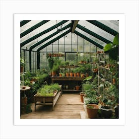 Images Of Indoor Small Greenhouse Inside Home Sett (3) Art Print