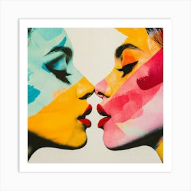 Gay Love - Two Women Kissing Art Print