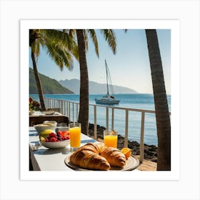 Breakfast On The Beach Art Print