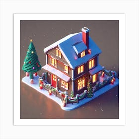 Christmas House 103 Art Print