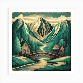 House In The Mountains 1 Art Print