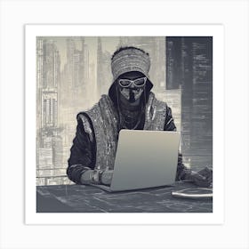 Indian AI Coder 6 Art Print