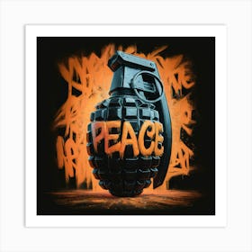 Peace Grenade Art Print