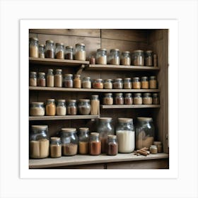 Jars Of Spices 5 Art Print