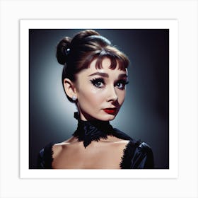 Audrey Hepburn Celestial Art Print