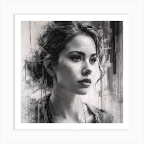 Portrait Of A Woman 4 Art Print