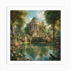 folly across the pond Art Print