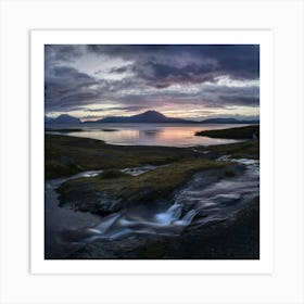 Iceland At Sunset Art Print