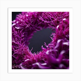 Purple Seaweed Art Print