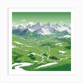 Swiss Alps Art Print