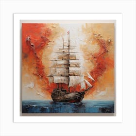 Frigate 2 Art Print