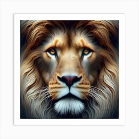 Lion Portrait Art Print