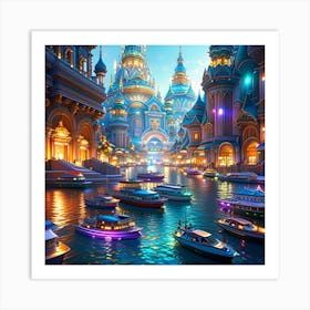 Russian City Art Print