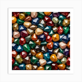 Colorful Gemstones Art Print