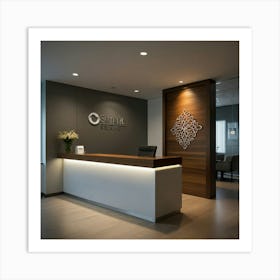 Default Create Unique Design Of Clinic Front Desk Wall Art 0 Art Print