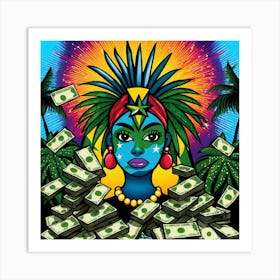 Latina Money Art Print