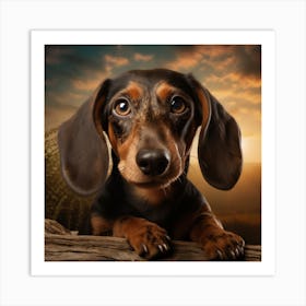 Dachshund Dog Art Print