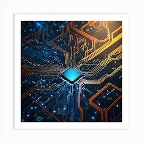 Circuit Board 43 Art Print