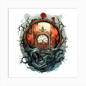 Clock Of The Dead Art Print