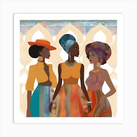 Three African Women 2 Art Print