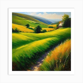 Landscape Painting 129 Art Print