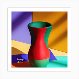 Multi Colored Vase Art Print