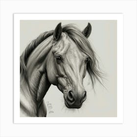 Horse Portrait 2 Art Print