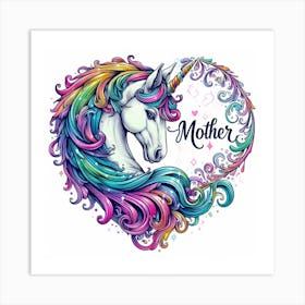 Unicorn Mother 1 Art Print