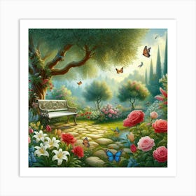 Garden of Peace-3 Art Print