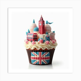 London Cupcake 2 Art Print