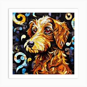 Dog Gone Dog - Cute Dog Art Print