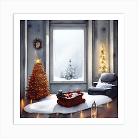 Christmas Room Art Print