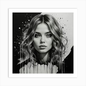 Portrait Of A Girl Art Print