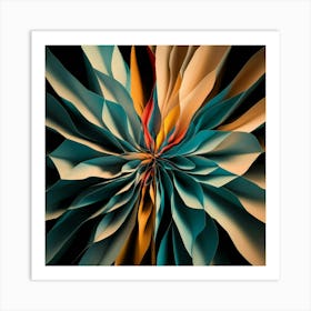 Abstract Flower Art Print