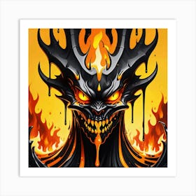 Demon Head Art Print