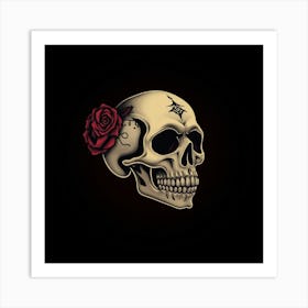 Day Of The Dead Skull 2 Art Print