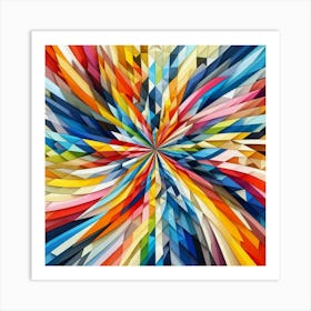 Abstract Geometric Pattern 18 Art Print