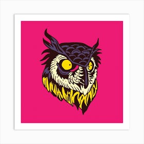 Owl Square Art Print