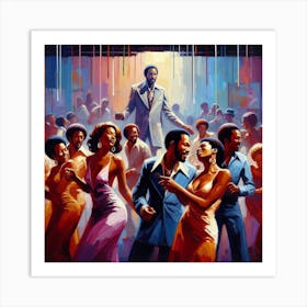 Club Scene Art Print