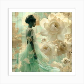 Girl In A Dress 5 Art Print