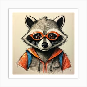 Raccoon 14 Art Print