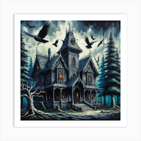 Haunted House 4 Art Print