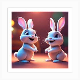 Bunny Rabbits Art Print