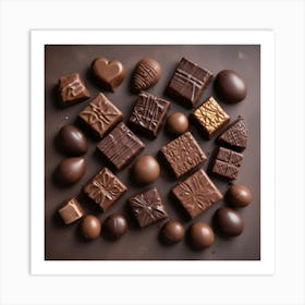 Chocolates Stock Videos & Royalty-Free Footage Art Print