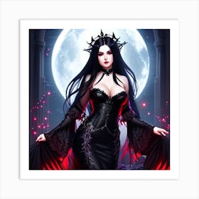 Gothic Woman Art Print